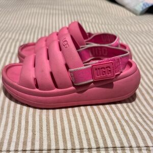 UGG Kids Bright Pink Sandals